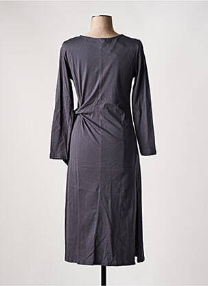 Rochie midi mâneci lungi mâneci lungi gri SEASON femeie
