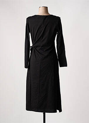 Rochie midi mâneci lungi mâneci lungi negru SEASON femeie