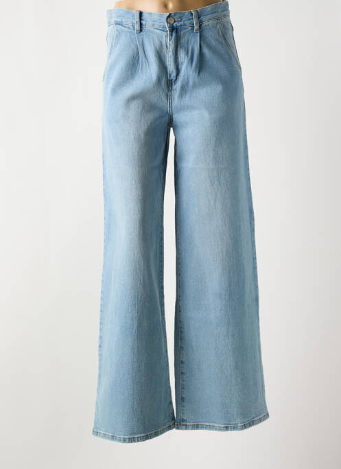 Blugi cu croială evazată albastru TOXIK3 femeie