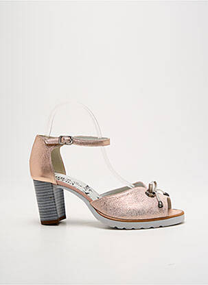 Sandale/Pantofi decupați roz UN TOUR EN VILLE femeie