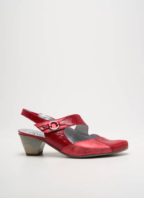 Pantofi cu toc roșu UN TOUR EN VILLE femeie