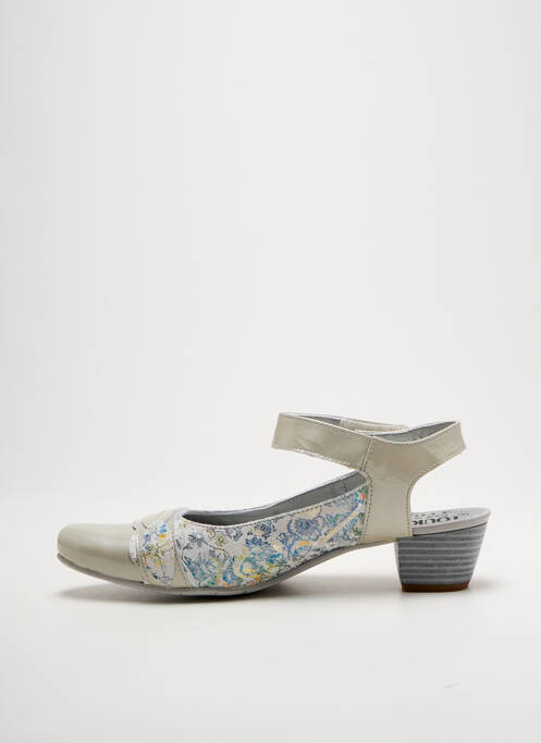 Pantofi cu toc gri UN TOUR EN VILLE femeie