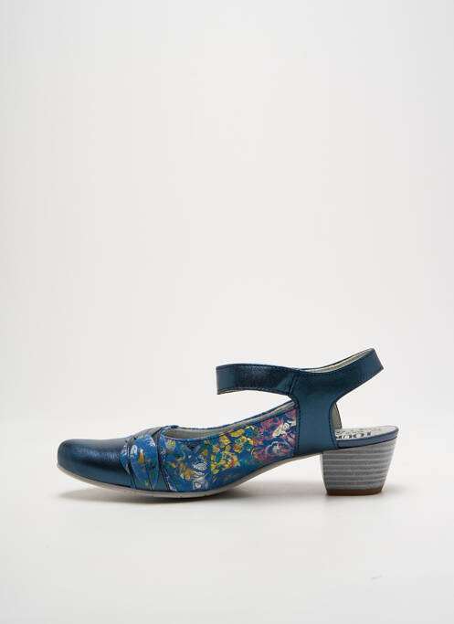 Pantofi cu toc albastru UN TOUR EN VILLE femeie