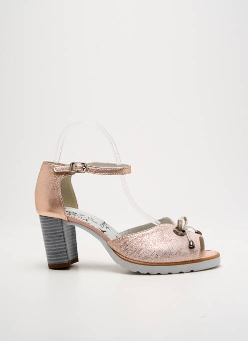 Sandale/Pantofi decupați roz UN TOUR EN VILLE femeie