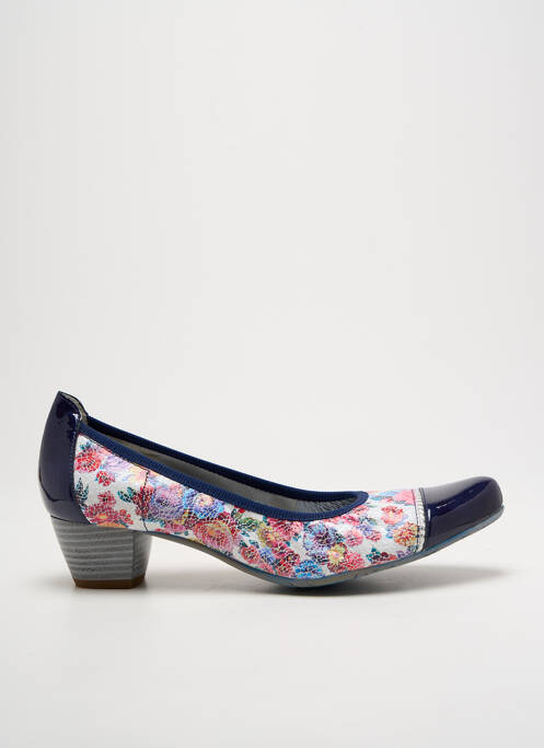 Pantofi cu toc albastru UN TOUR EN VILLE femeie