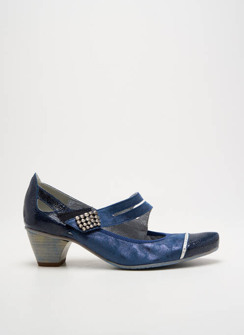 Pantofi cu toc albastru UN TOUR EN VILLE femeie