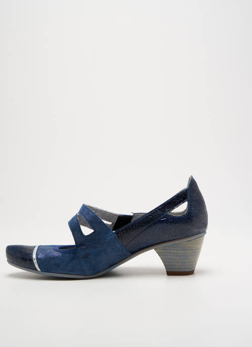 Pantofi cu toc albastru UN TOUR EN VILLE femeie