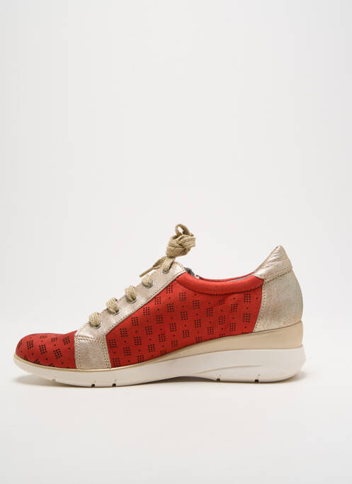 Încălțăminte de confort roșu UN TOUR EN VILLE femeie