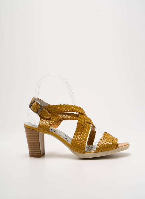 Sandale/Pantofi decupați galben UN TOUR EN VILLE femeie