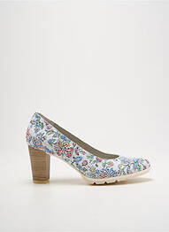Pantofi cu toc țesătură satinată toc de 7 la 9 cm gri DORKING femme