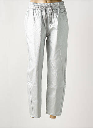 Pantalon slim argintiu TOXIK3 femeie