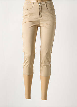 Pantalon trei sferturi bej I.QUING femeie