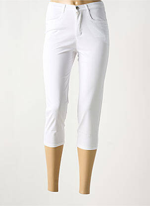 Pantalon trei sferturi elasticitate alb I.QUING femeie