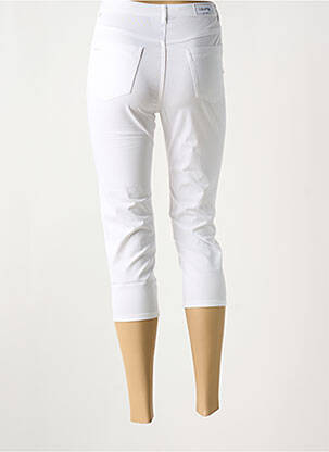 Pantalon trei sferturi elasticitate alb I.QUING femeie