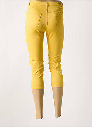 Pantalon trei sferturi elasticitate galben I.QUING femeie