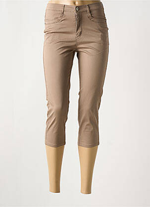 Pantalon trei sferturi maro I.QUING femeie