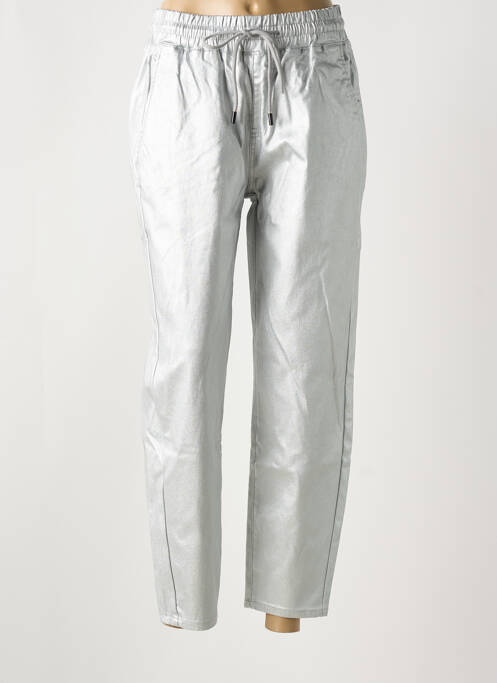 Pantalon slim argintiu TOXIK3 femeie