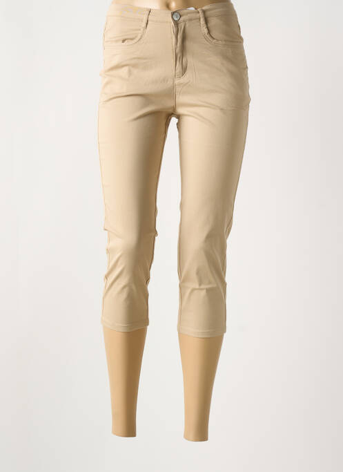 Pantalon trei sferturi bej I.QUING femeie