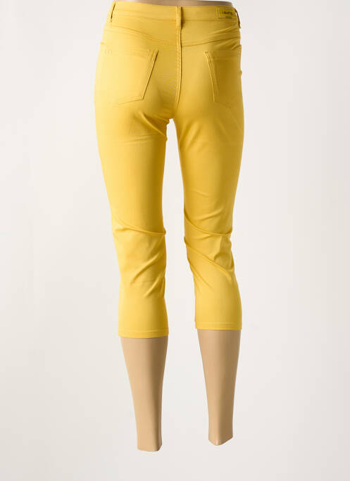 Pantalon trei sferturi galben I.QUING femeie