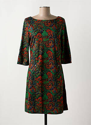 Rochie scurtă mâneci 3/4 mâneci 3/4 verde VEGA'S femeie