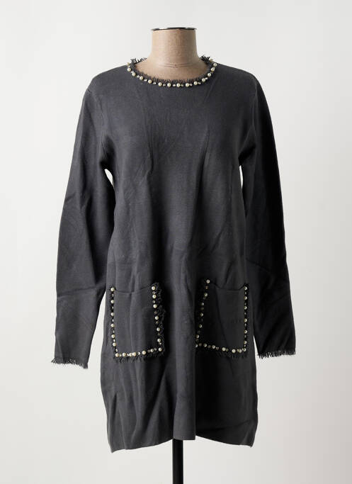 Rochie pulover gri BLUOLTRE femeie