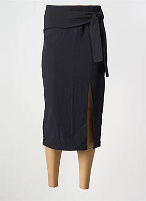 Fustă midi negru LULUMARY femeie