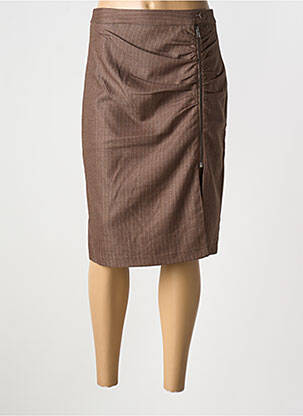 Fustă midi maro LULUMARY femeie