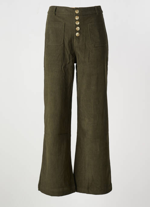 Pantalon evazat verde EMMA ELLA femeie