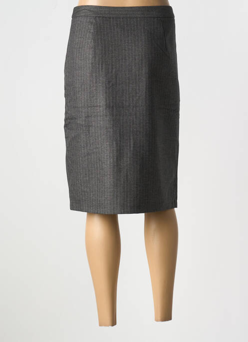 Fustă midi gri LULUMARY femeie