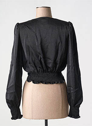 Top croială cambrată mâneci lungi negru MARAISLISE femeie