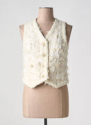 Vestă fără mâneci bej ELLI WHITE femeie