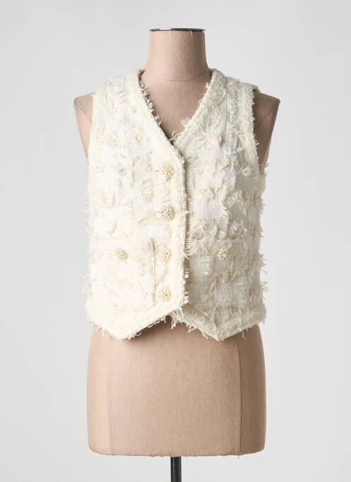 Vestă fără mâneci bej ELLI WHITE femeie