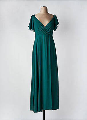 Rochie lungă mâneci scurte mâneci scurte verde CHARM'S femeie