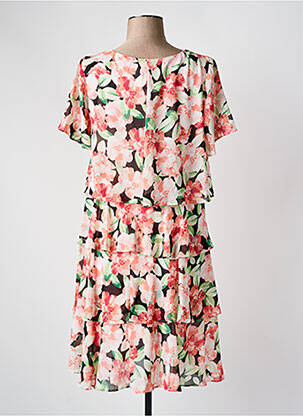 Rochie midi imprimeu floral mâneci scurte roz CHARM'S femeie