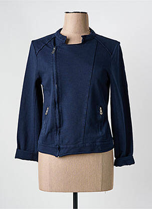 Jachete casual guler rotund albastru EMPORIUM femeie