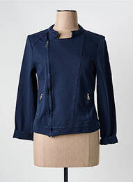 Jachete casual guler rotund albastru EMPORIUM femme