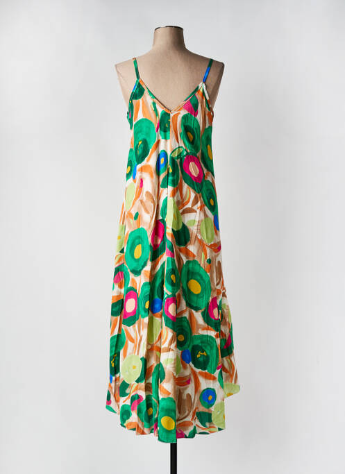 Rochie midi verde MADE IN ITALY femeie