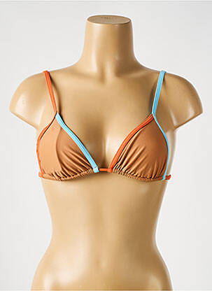 Sutien de costum de baie elasticitate top triunghiuri maro PILZER femeie