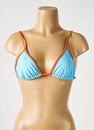Sutien de costum de baie elasticitate top triunghiuri albastru deschis PILZER femeie