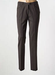 Pantalon slim buzunare talie înaltă maro CHRISTIAN MARRY femme
