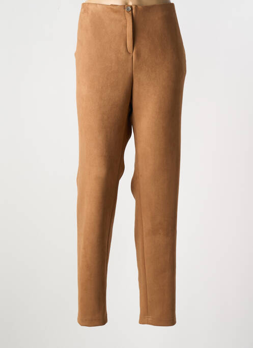 Pantalon slim maro FRANCE RIVOIRE femeie