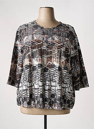 Tricou mâneci 3/4 mâneci 3/4 gri FRANK WALDER femeie