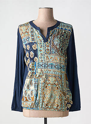 Tricou mâneci lungi mâneci lungi albastru JOY OF LIFE femeie