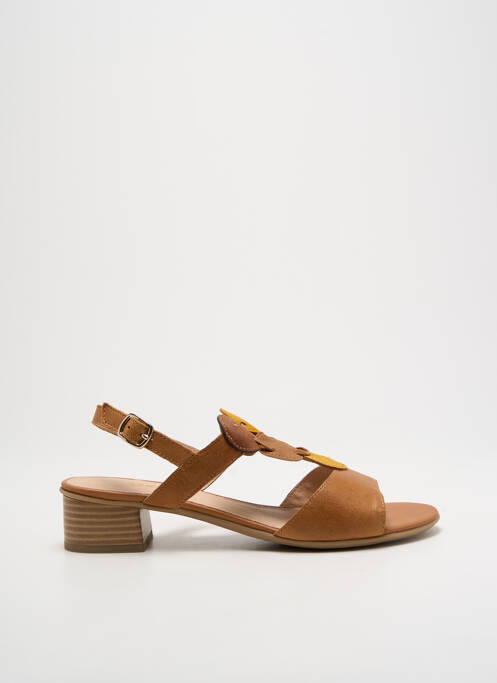 Sandale/Pantofi decupați maro SWEET femeie