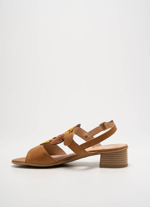 Sandale/Pantofi decupați maro SWEET femeie