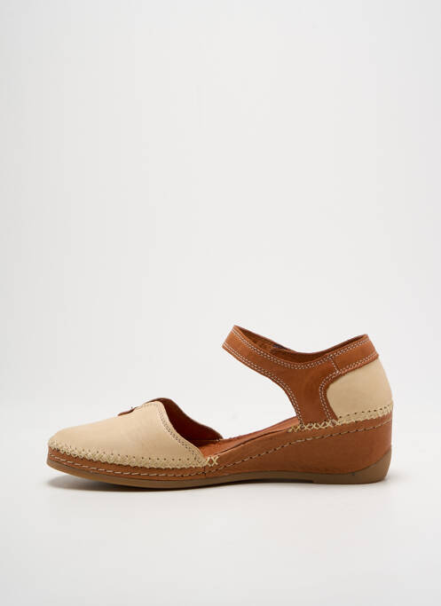 Sandale/Pantofi decupați maro ALTEX femeie