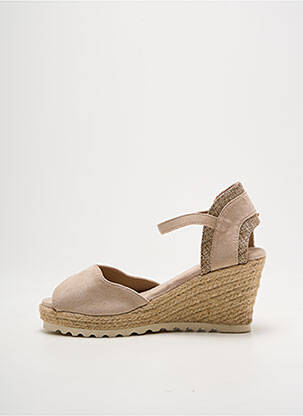 Espadrile închidere cu buclă(e) toc de 4 la 6 cm bej ELUE PAR NOUS femeie
