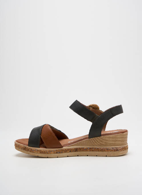 Sandale/Pantofi decupați negru REMONTE femeie