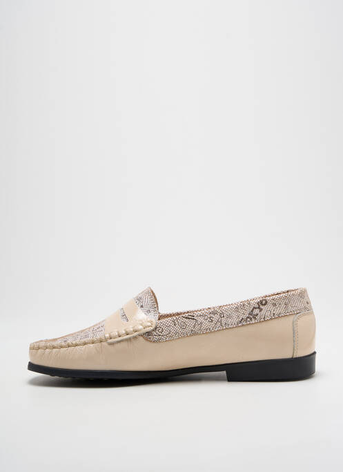 Mocasini arcadă plantară toc plat până la 3 cm bej OTTILIA femme
