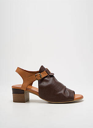 Sandale/Pantofi decupați maro METAMORF'OSE femeie